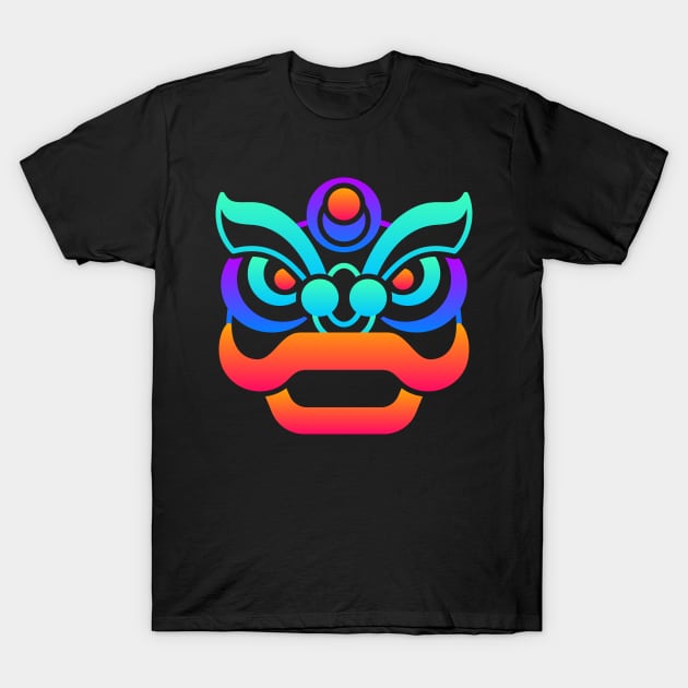 Trippy Psychedelic Chinese Dragon T-Shirt by MeatMan